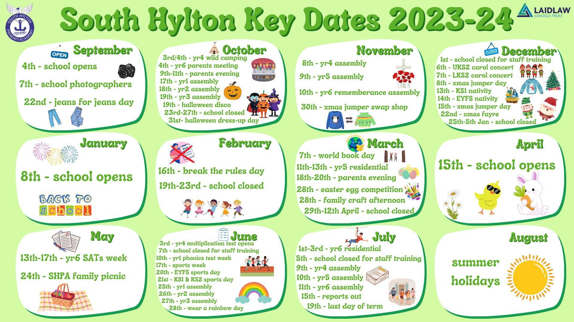 Key Dates 2023 24